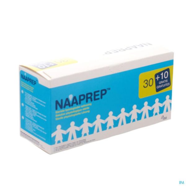 Naaprep Sérum Physiologique Ampoules 30+10 x 5 Ml