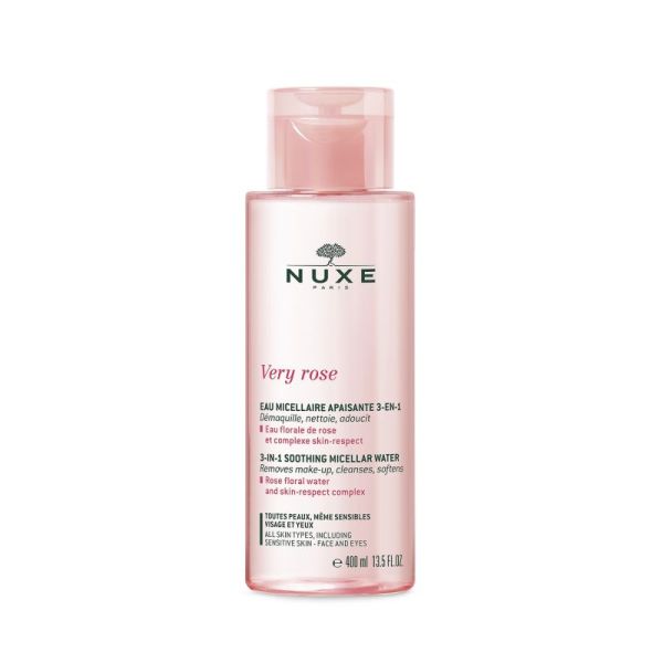 Nuxe Very Rose Eau Micellaire Apaisante 3en1 Peaux Normales 400ml Prix Permanent