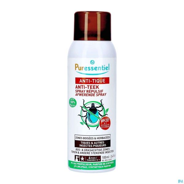 Puressentiel Anti-piques Spray Répulsif Anti Tiques 100ml