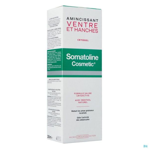 Somatoline Cosmetic Amincissant Ventre et Hanches Gel Effet Froid Cryoactif 250 ml