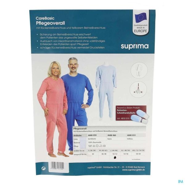 Suprima 4688 Salopette Ferm. Eclair Homard l