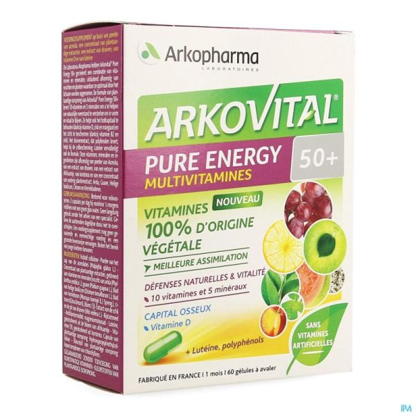 Arkovital Pure Energy 50+ 60 Géules