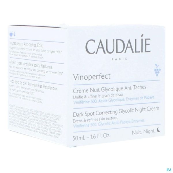 Caudalie Vinoperfect Crème Nuit Glycolique 50ml Prix Permanent