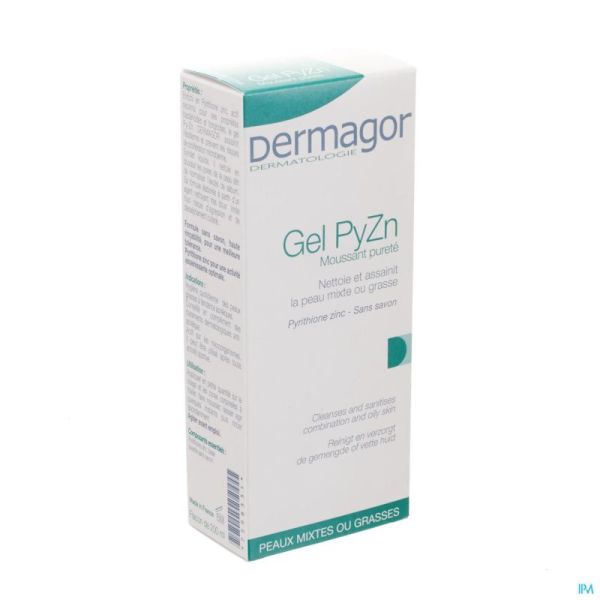 Dermagor Gel Py-zn Sans Savon 200 Ml