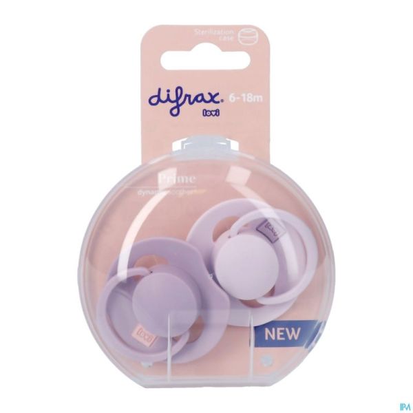Difrax Dynamic Sucette 6-18m Prime Lilac/violet 2