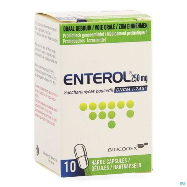 Enterol 10 Gélules 250 Mg