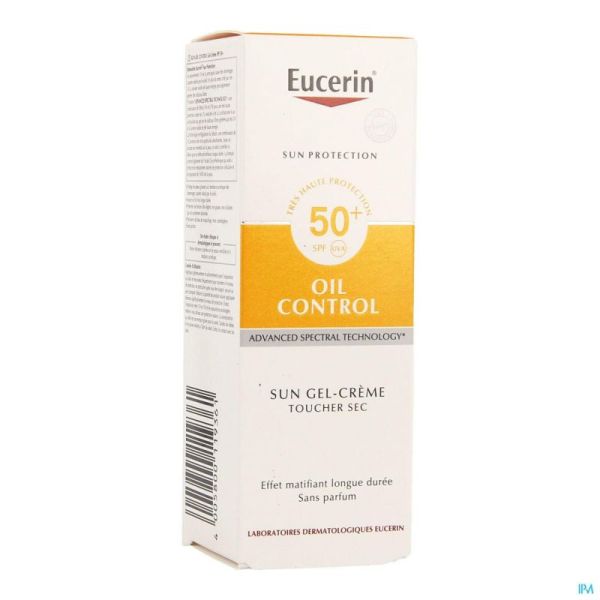 Eucerin Sun Oil Dry Touch Spf50 50 Ml Peau Grasse