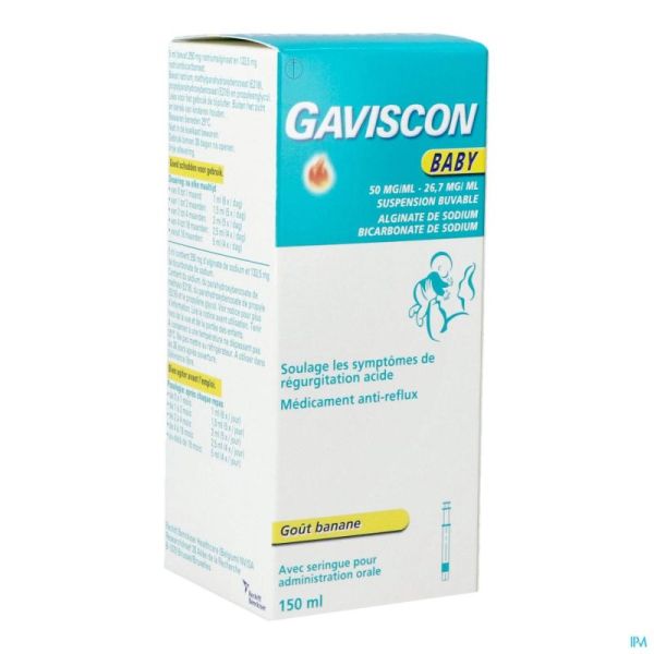 Gaviscon Bébé Suspension 150 Ml