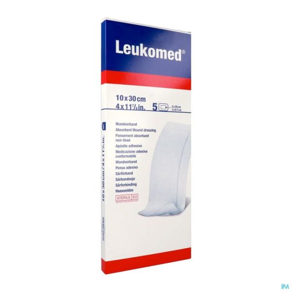 Leukomed Ster 10x30cm 72380-12 5 Pièce