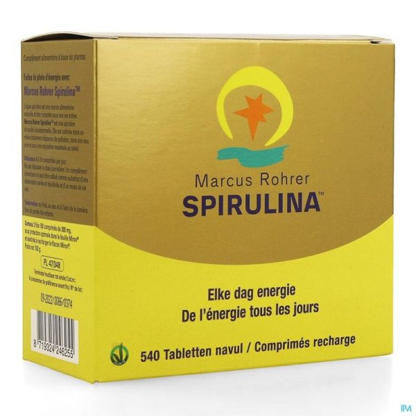 Marcus Rohrer Spirulina Rech 540 Comprimés