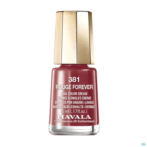 Mavala Vernis à ongles 381 Rouge Forever 5ml