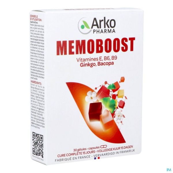 Memoboost Gingko Bacopa 30 Gélules