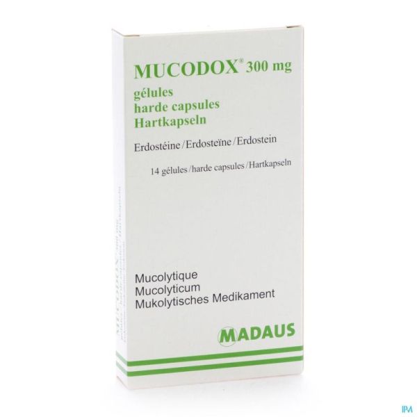 Mucodox 14 Gélules 300 Mg