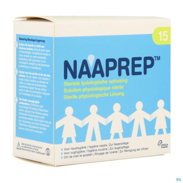 Naaprep Sérum Physiologique 15 Ampoules 5 Ml