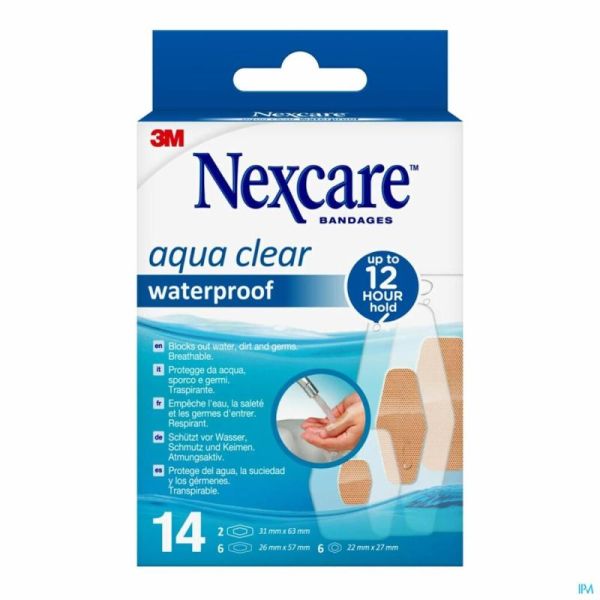 Nexcare 3m Aqua Clear Waterproof Assortiment 14