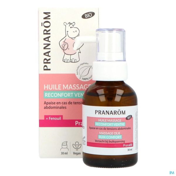 Pranabb Huile de Massage Réconfort Ventre 30ml