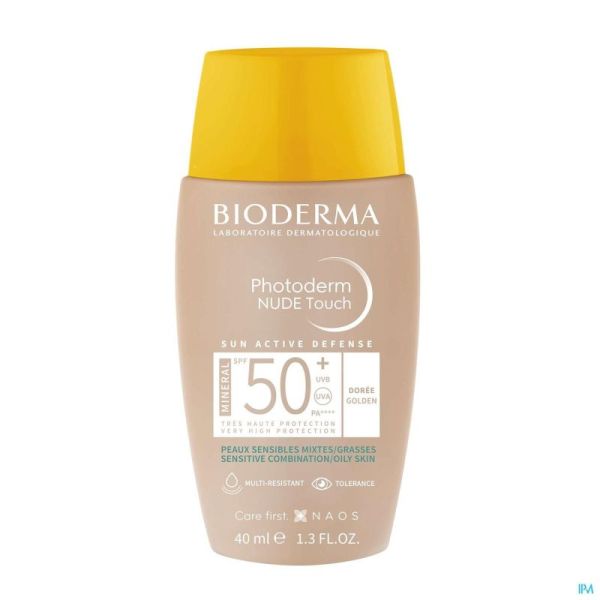 Bioderma Photoderm Nude Spf50+ Doré 40ml