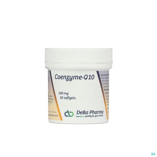 Coenzyme Q10 Deba 30 Softgels 100 Mg