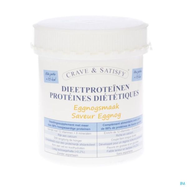 Crave & Satisfy Proteines Diet Eggnog 20