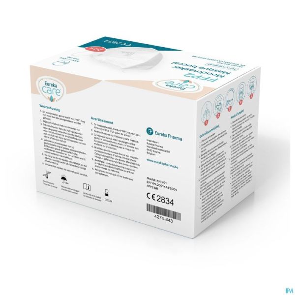 Eureka Care Masque Buccal Ffp2 20