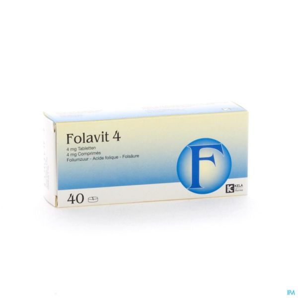 Folavit 40 Comprimés 4 Mg