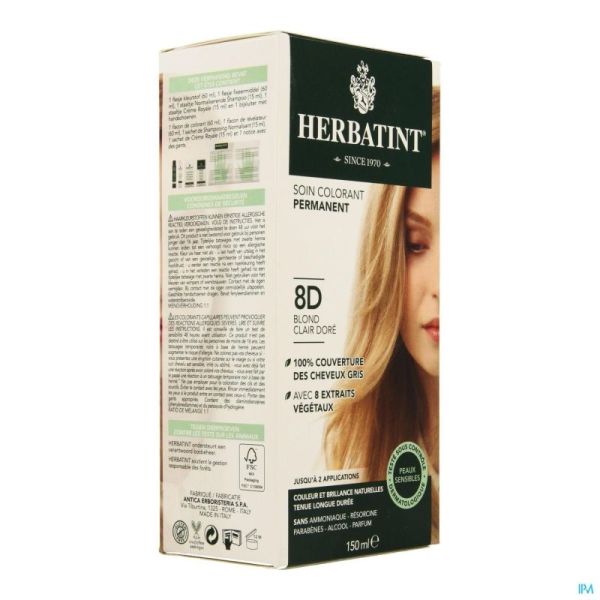 Herbatint Blond Clair Doré 8d