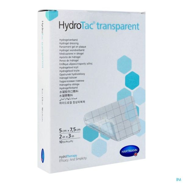 Hydrotac Transparent 5,0x7,5cm 10 6859050 Hartmann