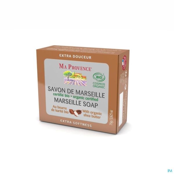 Ma Provence Savon Marseille Beurre Karite Bio 75g