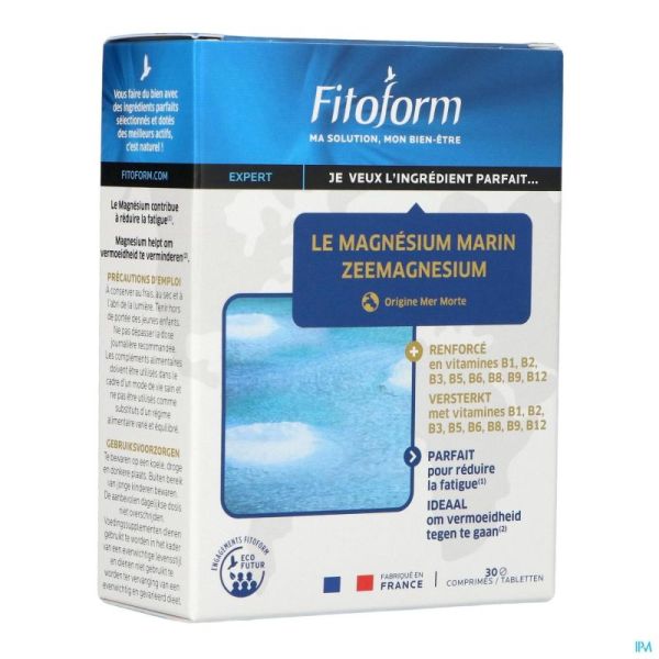 Magnesium Marin + B1 Gélules 30 Fitoform