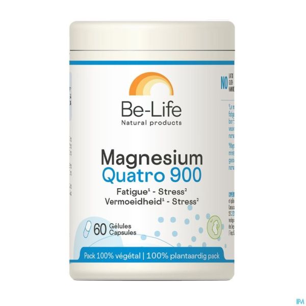 Magnesium Quatro 900 60 Gélules Be Life