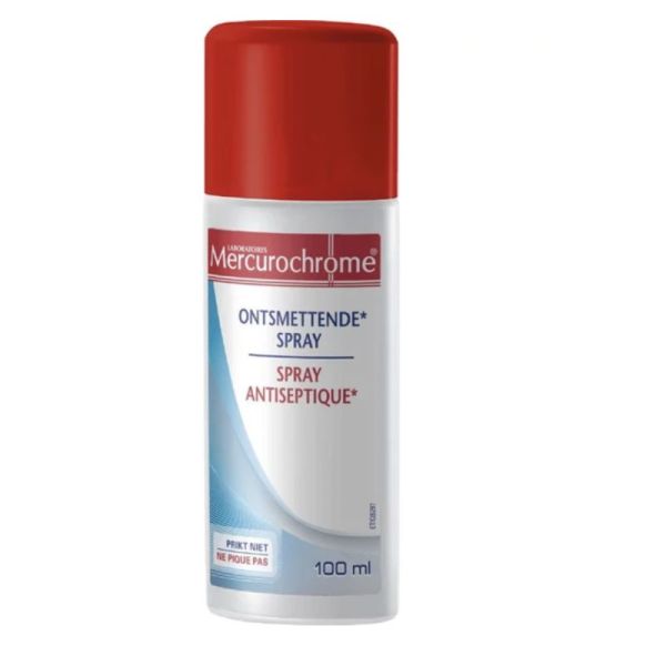 Mercurochrome Spray Antiseptique 100ml + Sparadrap Gratuit