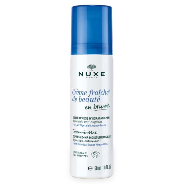 Nuxe Crème Fraiche Brume Soin Express Hydratant 24h 50ml Prix Permanent