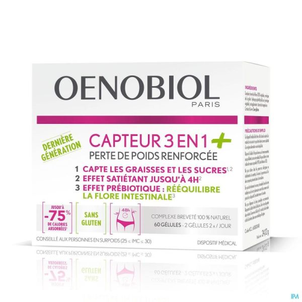 Oenobiol Capteur 3en1+ 60 Gélules