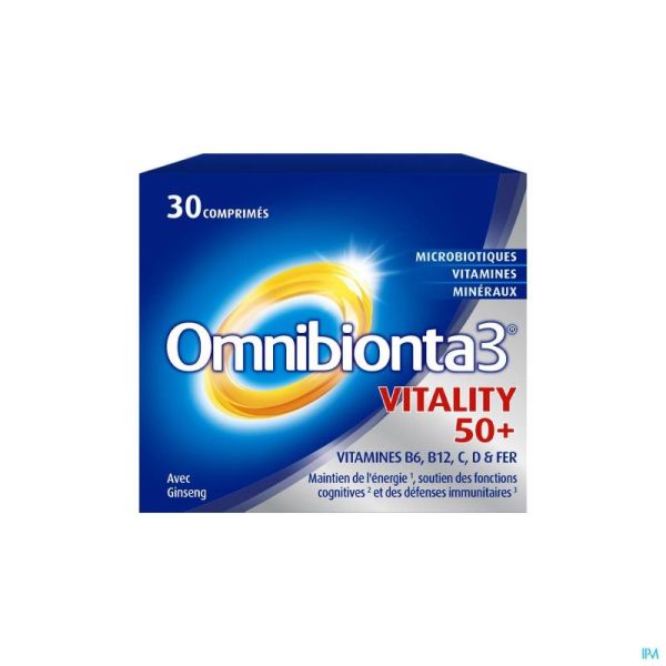 Omnibionta 3 Vitality 50+ 30 Comprimés