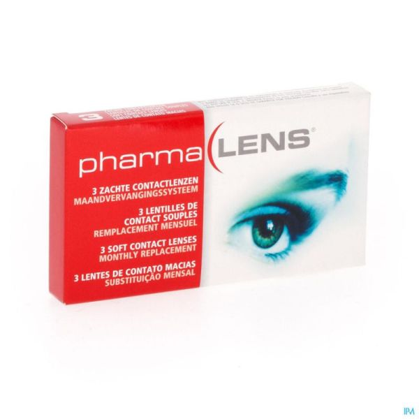 Pharmalens Lentilles Lentilles Mensuelles +3,50 3 Pièces