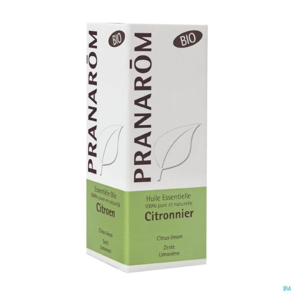 Pranarom Citron Zeste Bio 6787 Huile Essentielle 10 Ml