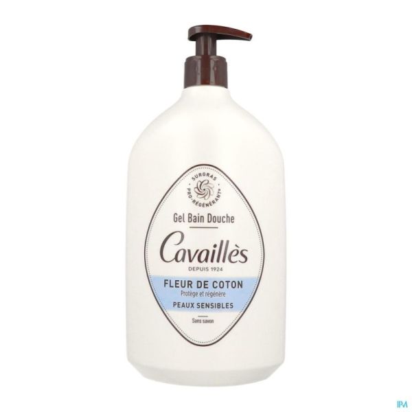 Roge Cavailles Gel Bain Douche Surgr. Flacon. Coton 1l