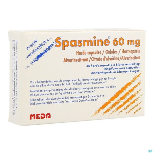 Spasmine 40 Gélules 60 Mg