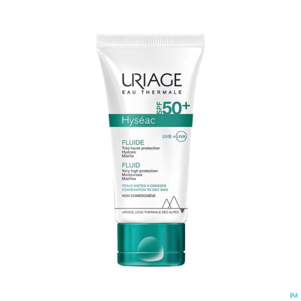 Uriage Hyseac Fluide Solaire Spf50 Peaux Grasses et Mixtes