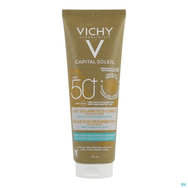 Vichy Capital Soleil Lait Solaire 50+ Eco 75ml