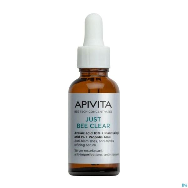 Apivita Just Bee Clear A/blem.&a/mark&r.serum 30ml