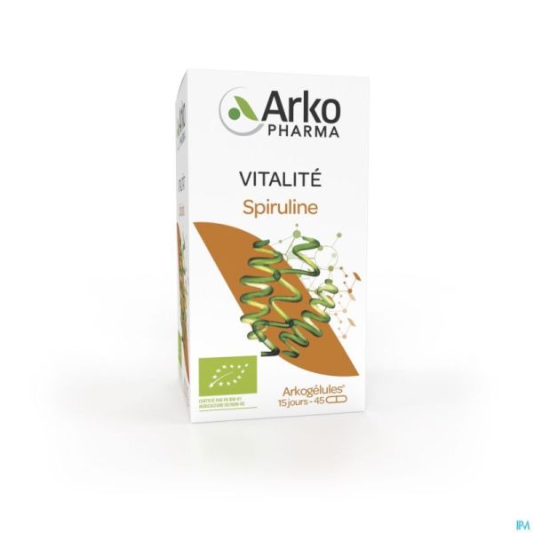 Arkogelules Spiruline Bio Gélules 45