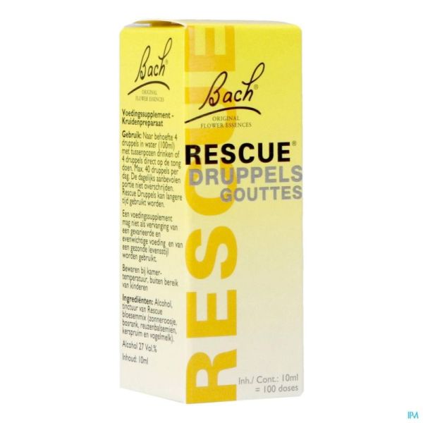 Bach Fleurs Remedie Rescue 3201 10 Ml