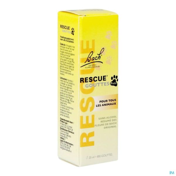 Bach Rescue Pets Goutte 20ml