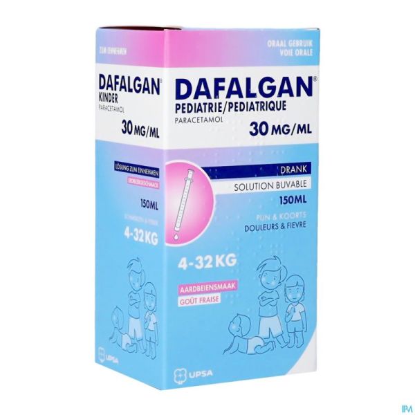 Dafalgan Sirop Pédiatrique 30mg/ml 150ml