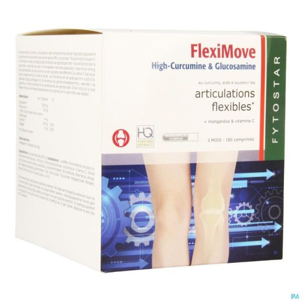 Fytostar Flexi Move Curcumine + Glucosam. Comprimés 180