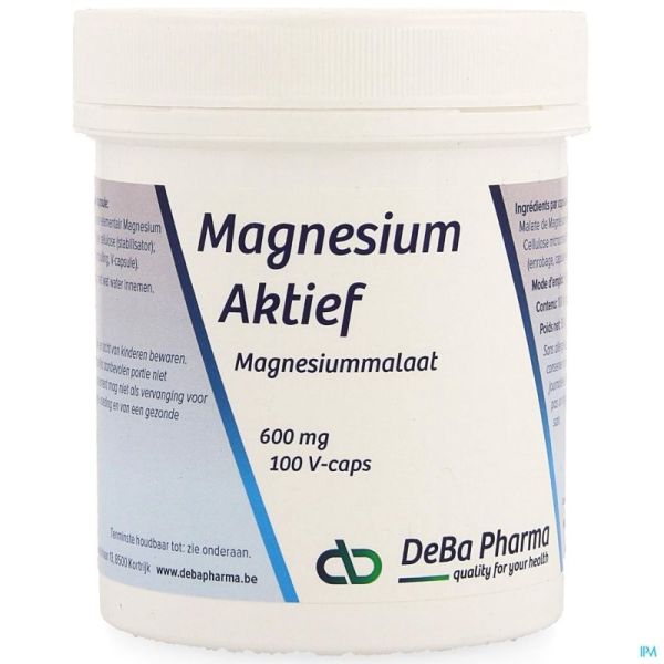 Magnesium Actif Deba 100 Gélules 600 Mg