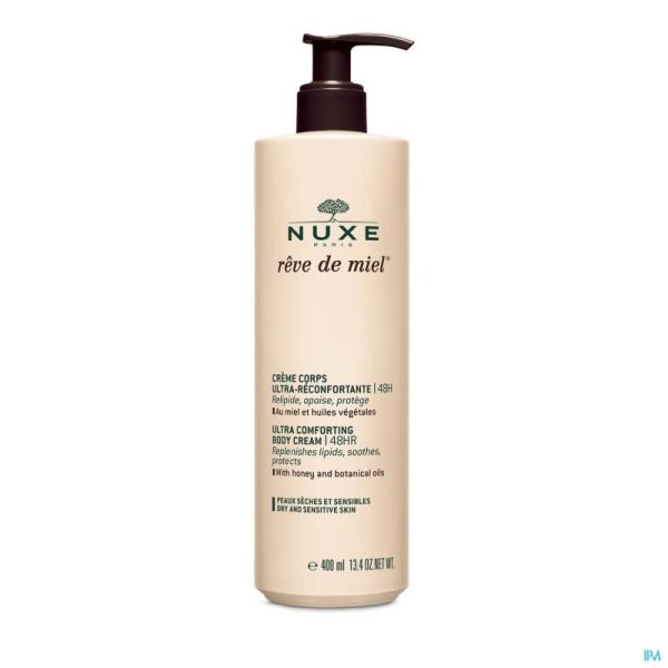 Nuxe Rêve de Miel Crème pour le Corps Ultra Réconfortante 48h 400ml Prix Permanent