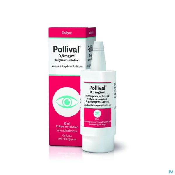 Pollival 0,5mg/ml Collyre Multidos. Flacon Pompe 10ml