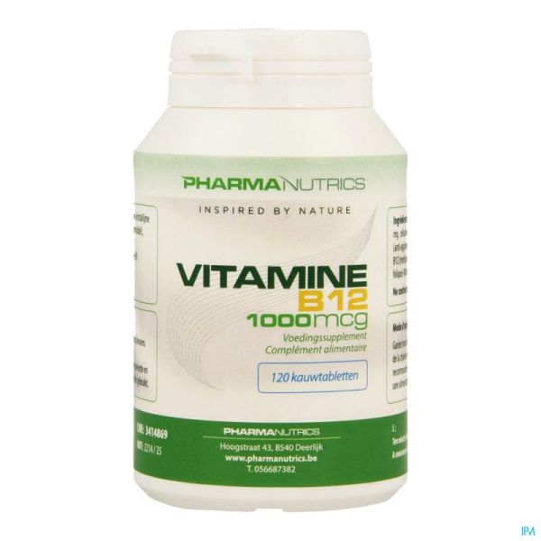 Vit B12 Pharmanutrics 120 Comprimés